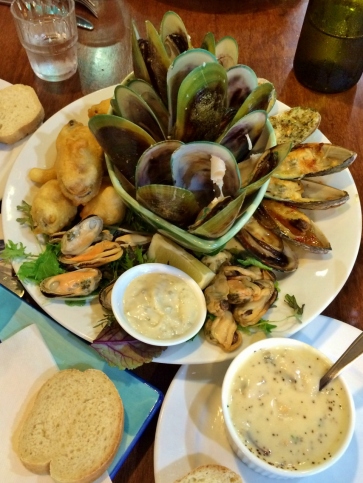 Yummy selection from the Mussel Pot Restaurant, Havelock.