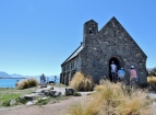 Historic stone church in Lake Tekapo.